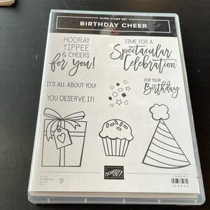 Stampin' Up! Birthday Cheer Stamp Set NEW cling stamp set